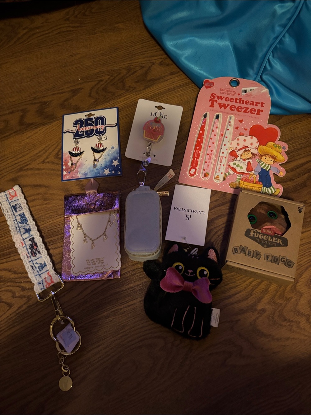 Valentina Lavender Coin Pouch Keychain with Cat Charm and more